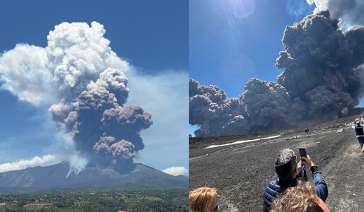 Vulcanul Etna a erupt: alertă roșie pe aeroportul Catania. Norul de fum a ...