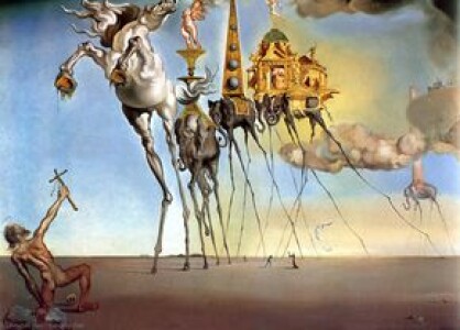 Excentricul Salvador Dali a jucat fotbal cu legendele Barcelonei. Artistul ...